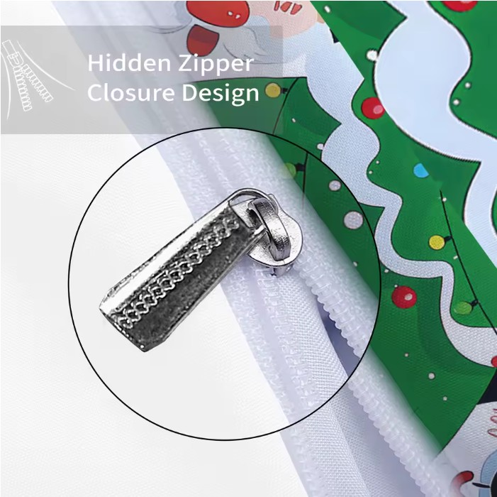 3pcs Christmas Printed Bedding Set – Chipless, Soft & Washable (Multi-Size) - Image 6